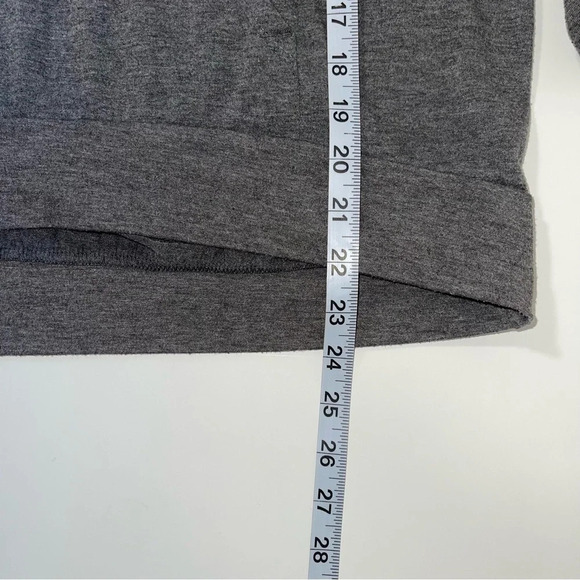 Brandy Melville Layla Dark Gray Hooded Tunic Sweatshirt One Size Women’s - Picture 9 of 12